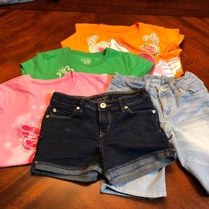 Girls T shirts and Shorts